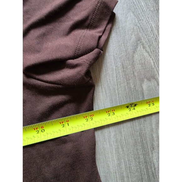 Alfred Dunner Womens Brown Short Sleeve Top Multi-Color Neckline Trim Size L - Picture 8 of 8